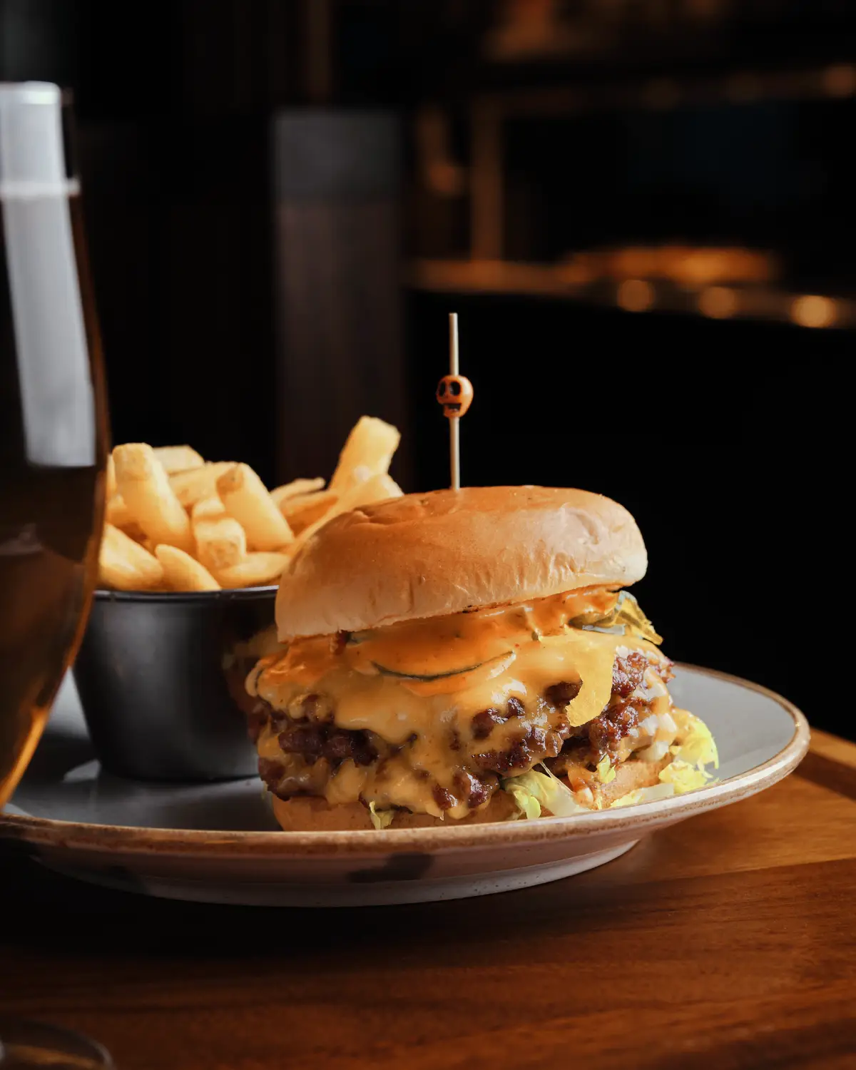 Brunch plates and drinks at temper Soho
