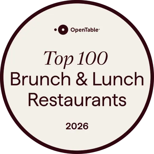 OpenTable Top 100 Restaurants 2026 award badge
