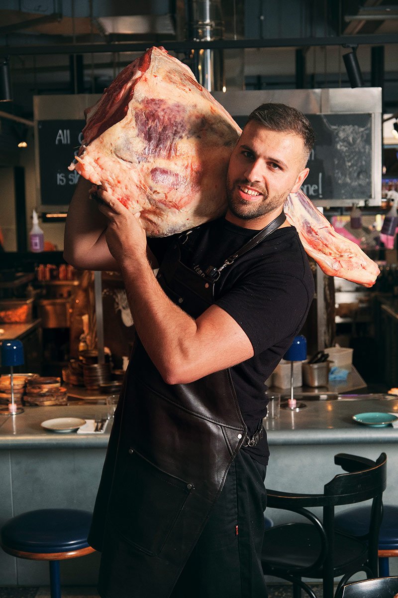 Butchery and dry-aged beef at temper City