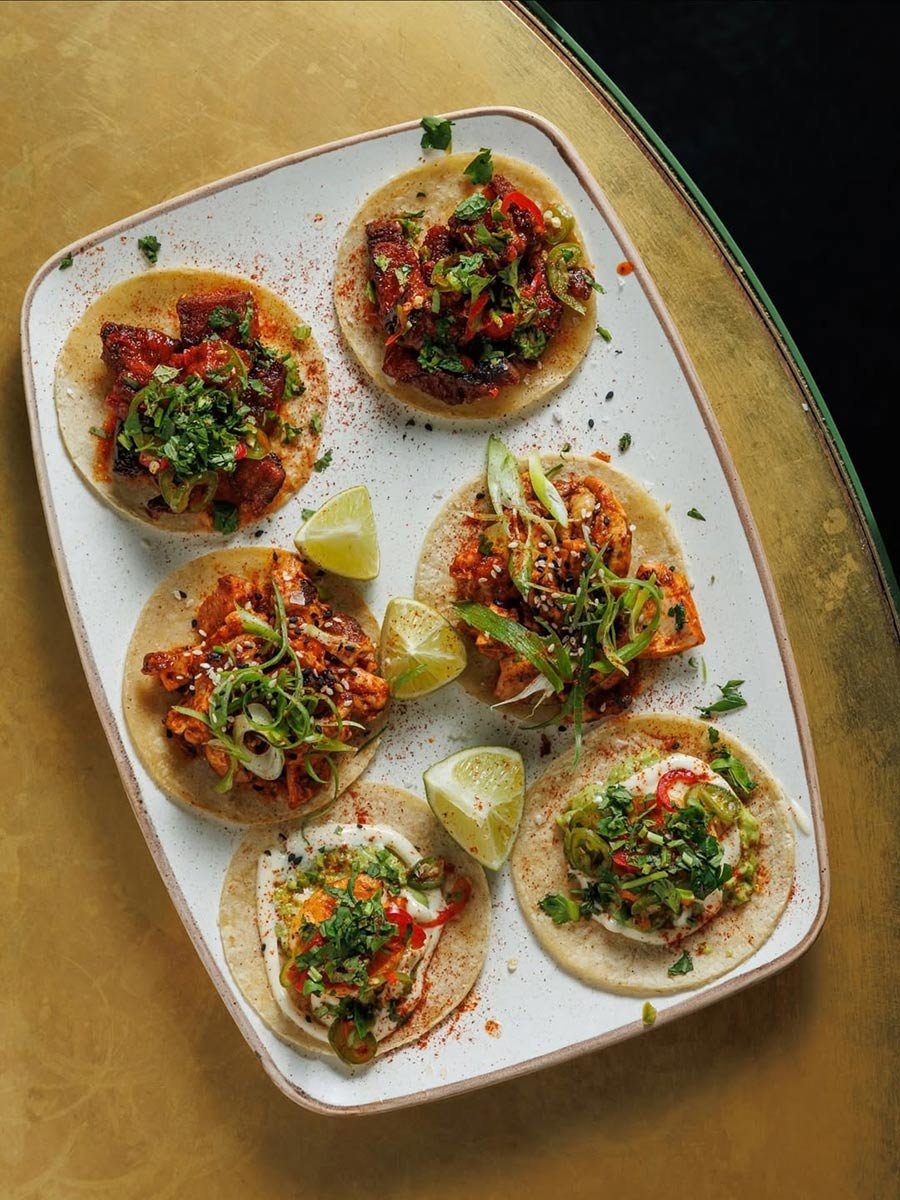 Tacos and margaritas at temper Taco Tuesday